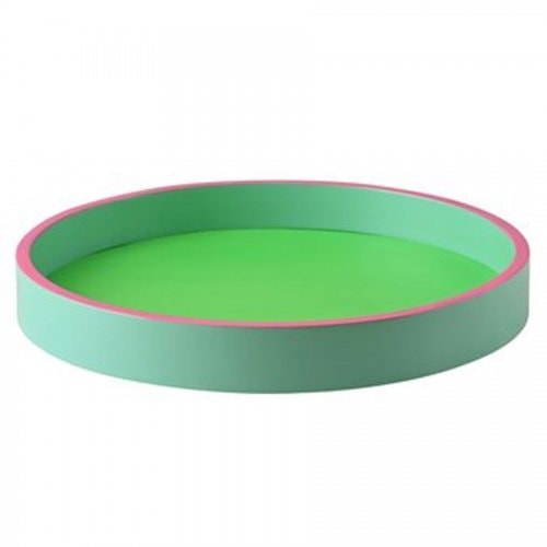Gift Company Serviertablett Rund 20cm - Neon Farben Für Drinks & Deko
