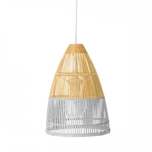 Pendelleuchte Bambus Grau-Natur von Bloomingville