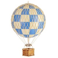 Ballon Travels Light Check Blau (18cm) von Authentic Mo