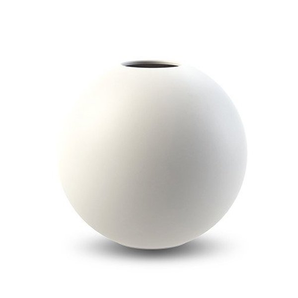 Blumenvase Ball Vase Weiß (10cm) von Cooee