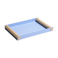 Tablett Ray Tray Light Blue/Beige 30cm Design Letters 