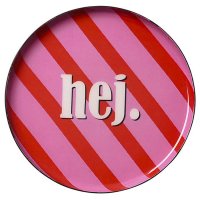 Gift Company Tablett - Frau Im Martini-Glas Design, Türkis, 23cm Ø