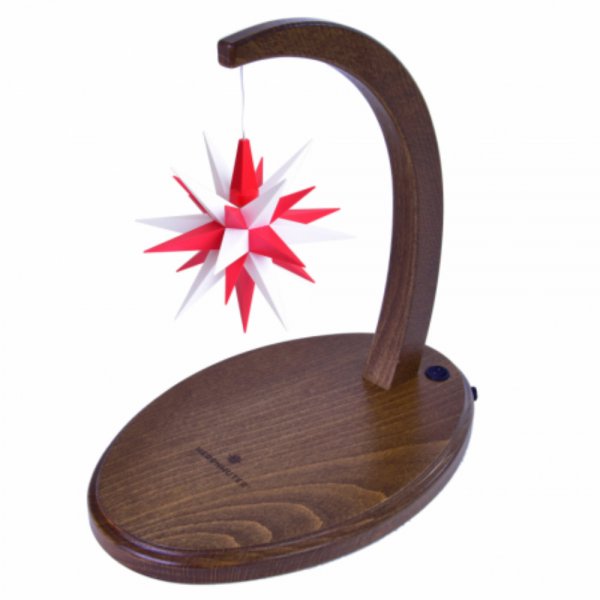 Herrnhuter Sternenbogen Nussbaum A1e Kunststoff Wei� Rot (13cm)