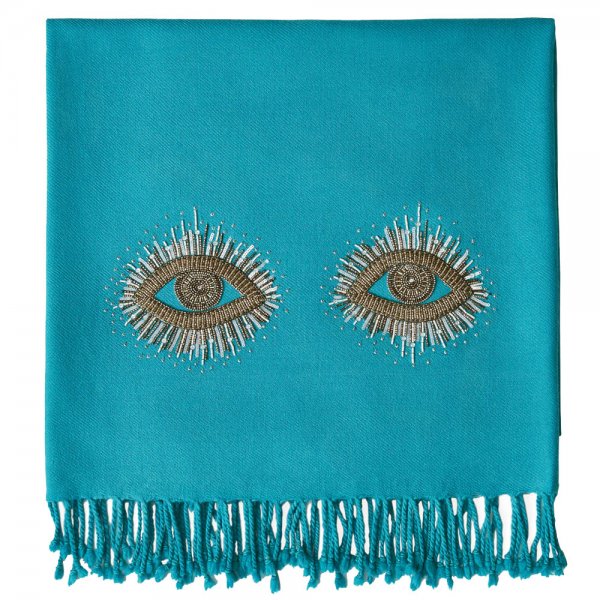 Decke Muse Eyes Blau (130x180cm) von Jonathan Adler erkmann