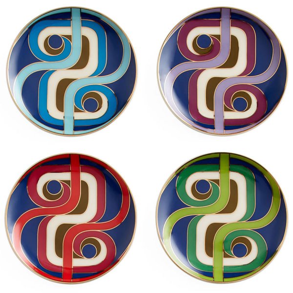 Jonathan Adler Glasuntersetzer Madrid Coasters (4teili