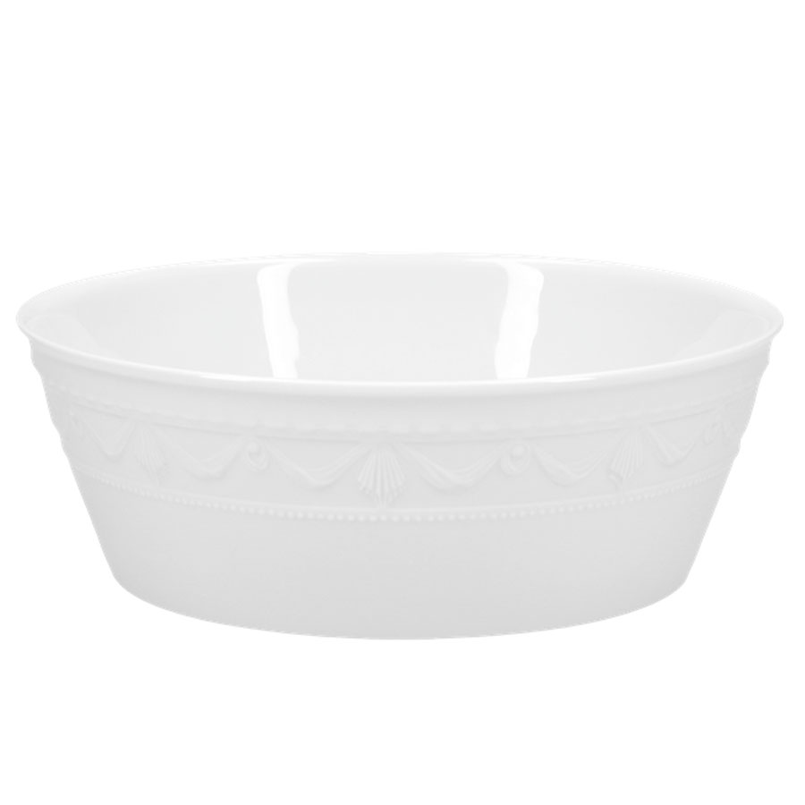 KPM Berlin Set 2 Ciotole Per Currywurst Kurland – Porcellana Bianca 19x11 Cm Con 2 Forchette – Fatte A Mano