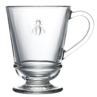 Henkelbecher Mug Glas Abeille von La Rochre 