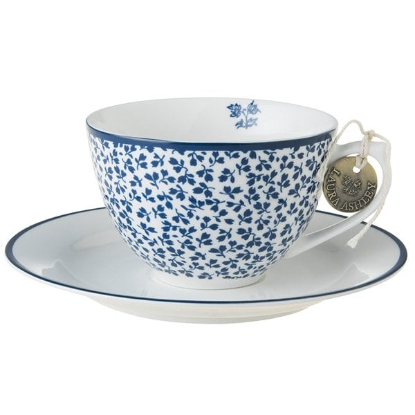 Cappuccino Tasse Untertasse Blueprint von Laura Ashley Cappuccino Tasse Untertasse Blueprint von Laura Ashley