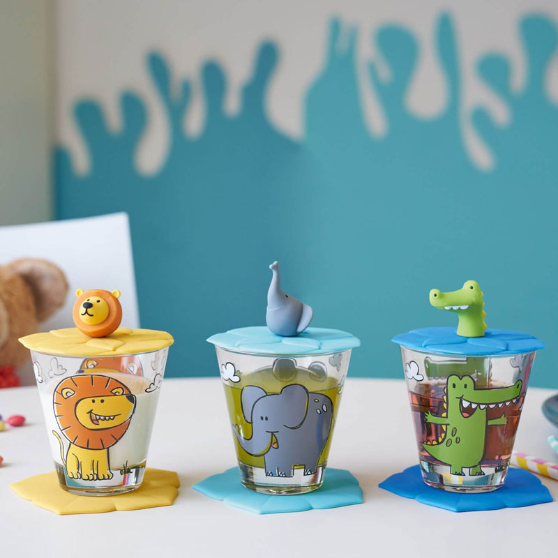 SoeUyd Silikondeckel Für Gläser - 8 Stück Verschluss Für Tassen & Becher