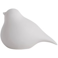 Statue Bird Fat Bird Porcelain LED White Present Time 