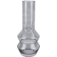 Vase Blush Glass Dark Grey (13x30cm) Present Time 