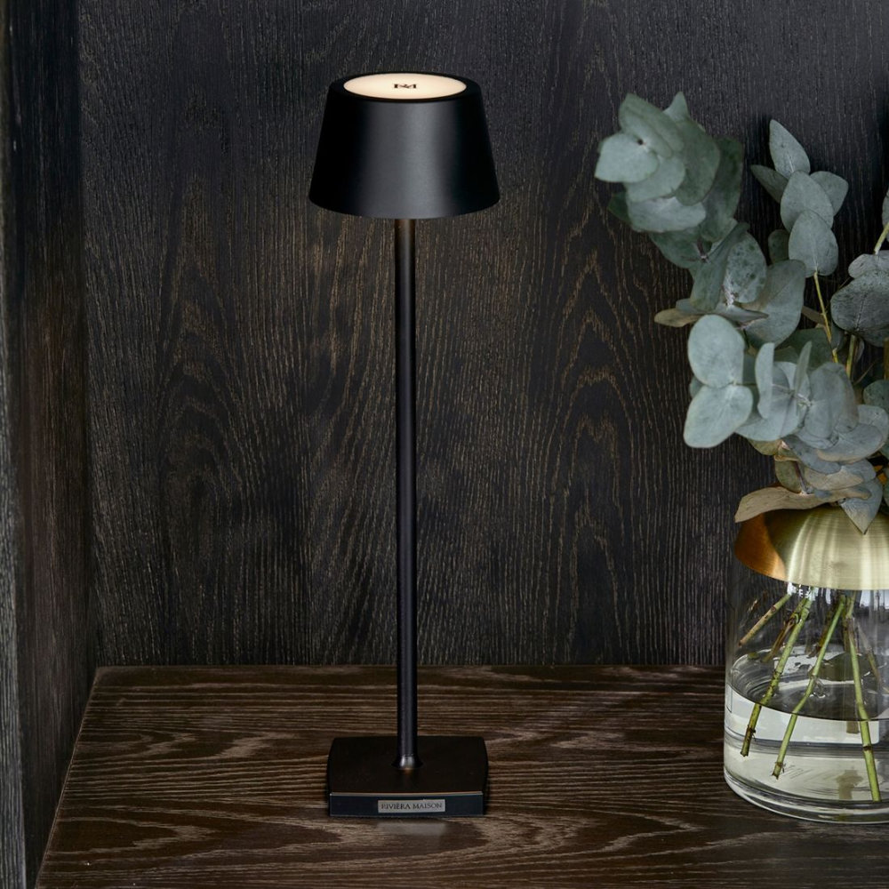 LEDTischlampe Luminee Schwarz von Riviera Maison