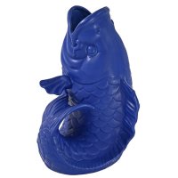 Werner Vo� Dekorationsobjekt Vase Blubb Fisch Blau (44cm)