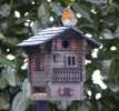 Wildlife-Garten Nistkasten & Futterhaus In Blau-weiß – Multifunktion Für Vögel